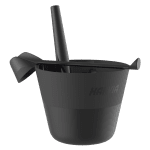 Harvia Black Click Pail and Ladle Set